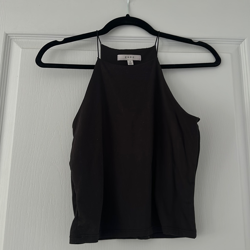 Black crop top